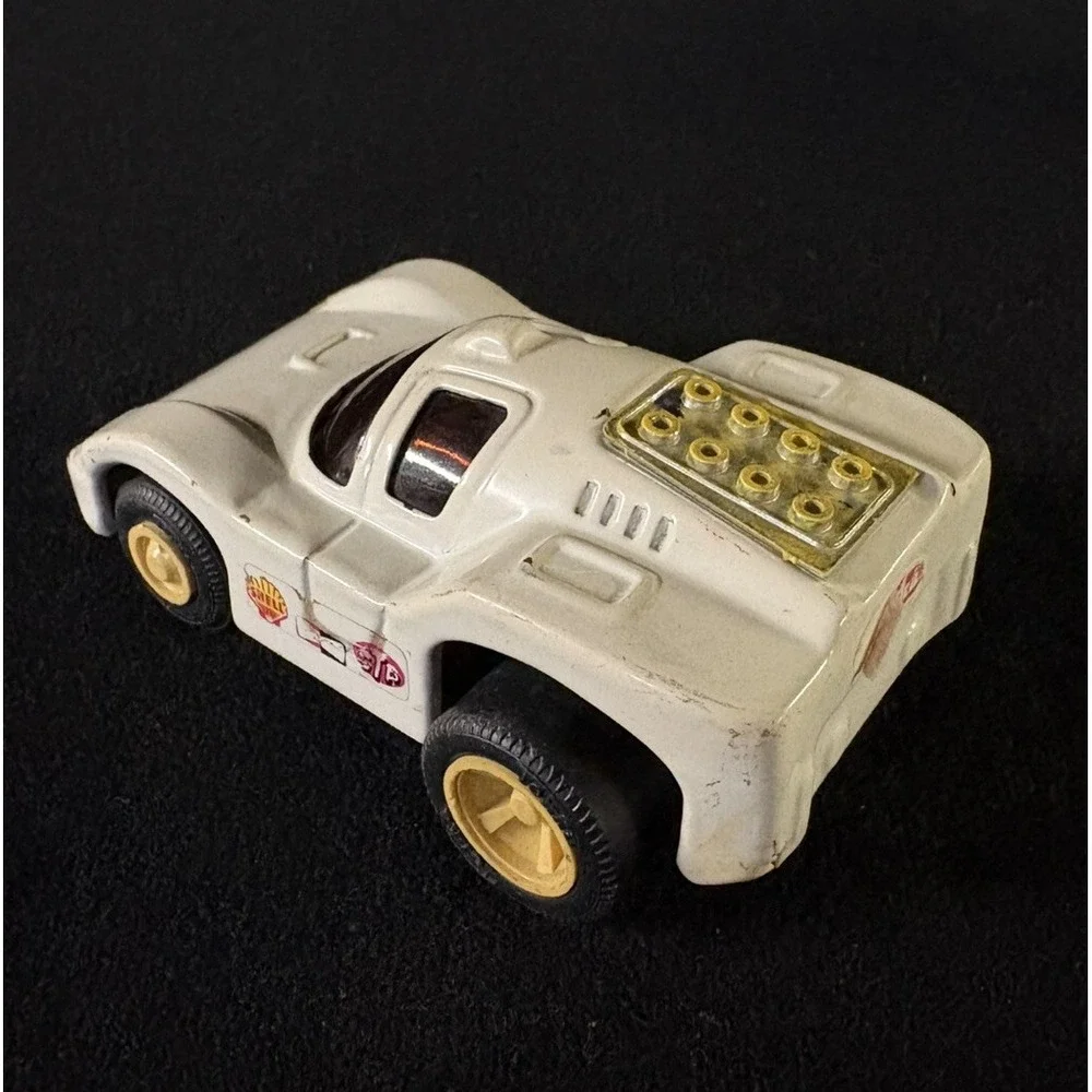 Vintage 1974 Tonka Metal Race Car White Formula 1 Toy Made in Japan